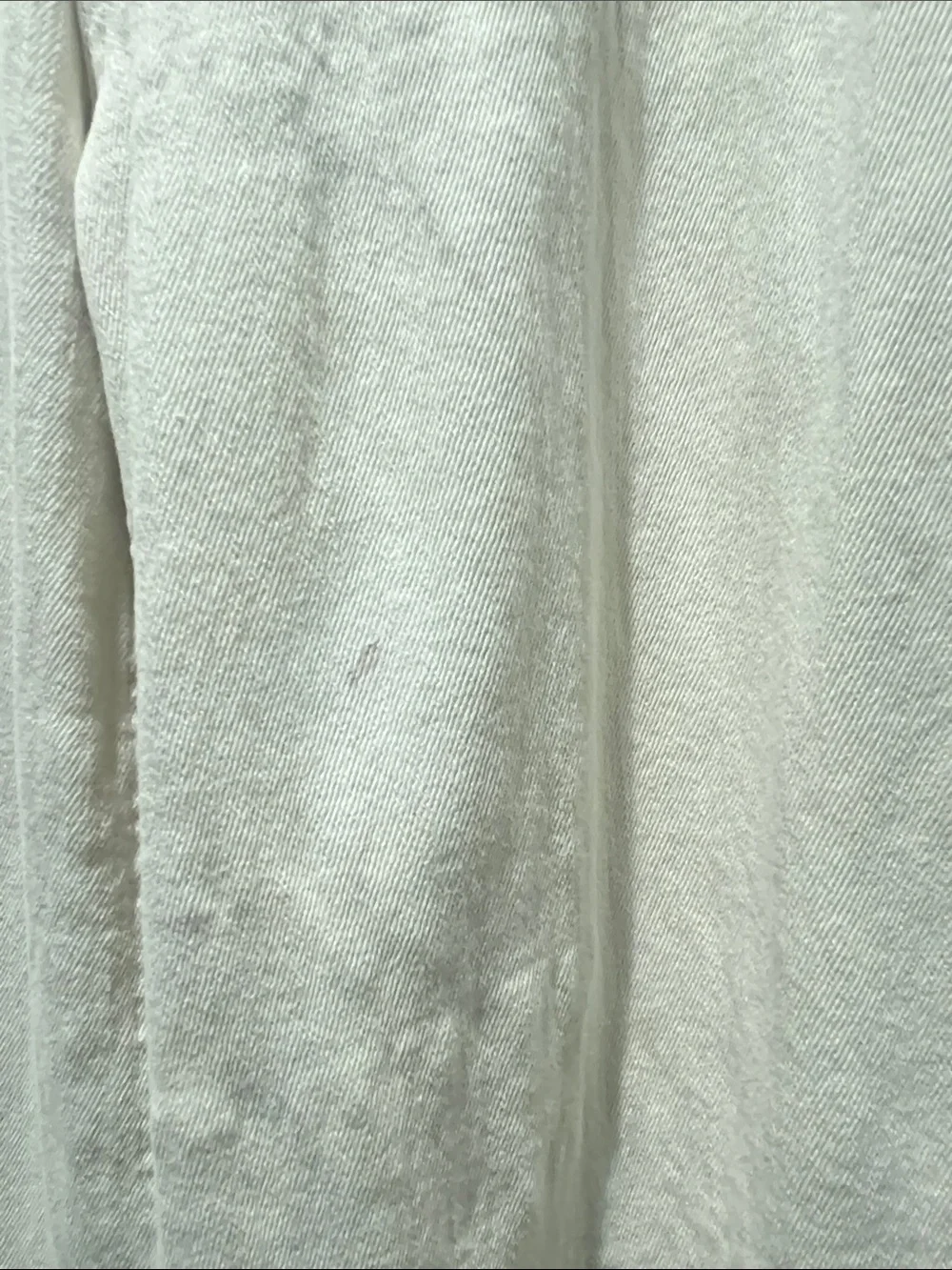 Miou Muse Wide Leg White Raw Hem Pants - Picture 10 of 10